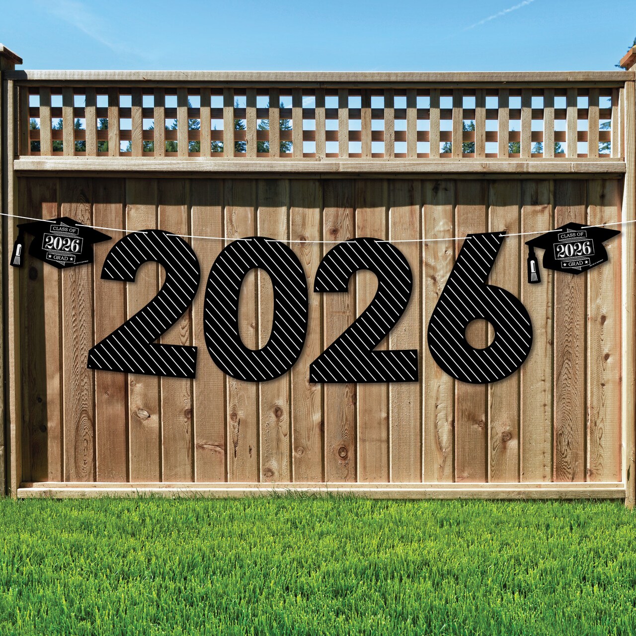 Big Dot of Happiness Graduation Cheers - Large Graduation Party Decorations - 2026 - Outdoor Letter Banner